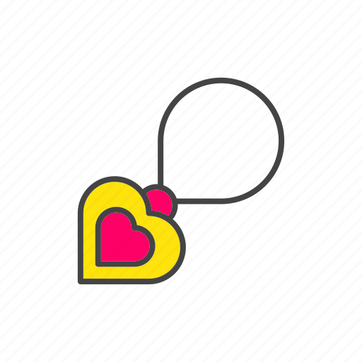 Necklace, heart, valentine, accessory icon - Download on Iconfinder