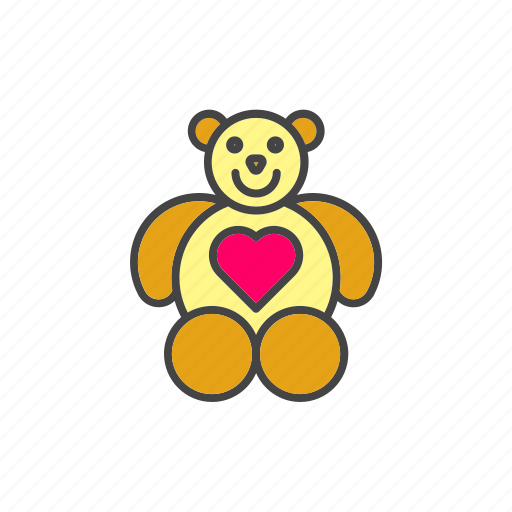 Teddy, bear, valentine, toy icon - Download on Iconfinder