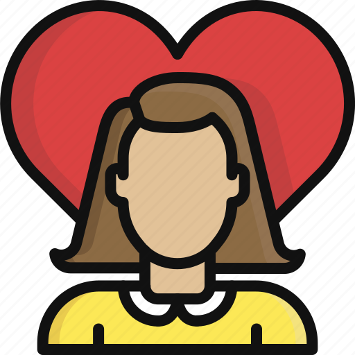 Heart, love, relationship, romance, valentine, valentine's day, woman icon - Download on Iconfinder