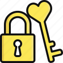 heart, key, lock, love, romance, valentine, valentine's day