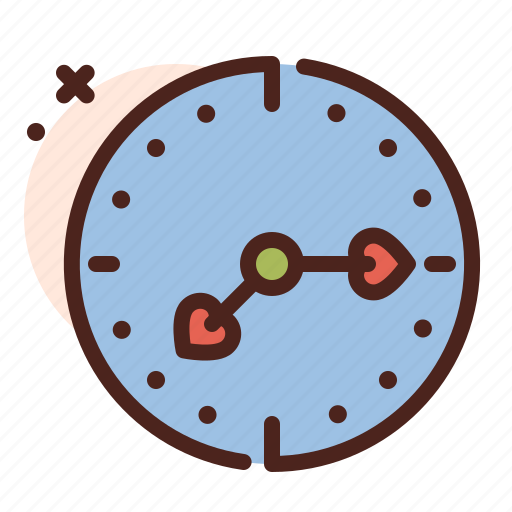 Clock, love, romance, heart icon - Download on Iconfinder