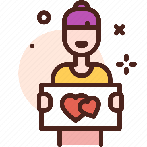 Girl, love, romance, heart icon - Download on Iconfinder