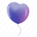 heart, balloon, valentine, love 