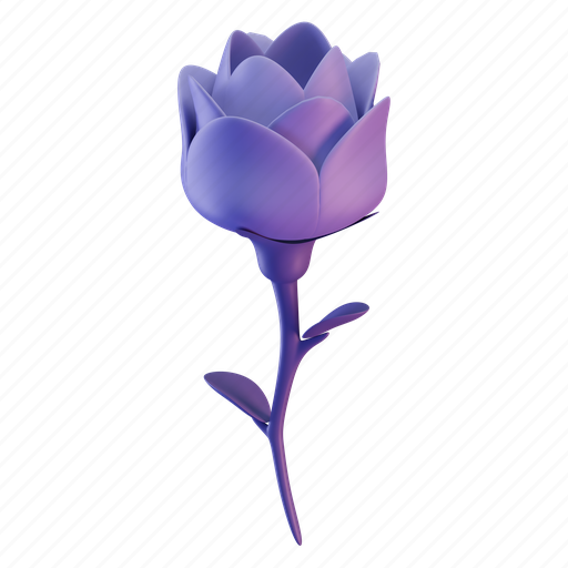 Flower, plant, floral, valentine, rose 3D illustration - Download on Iconfinder
