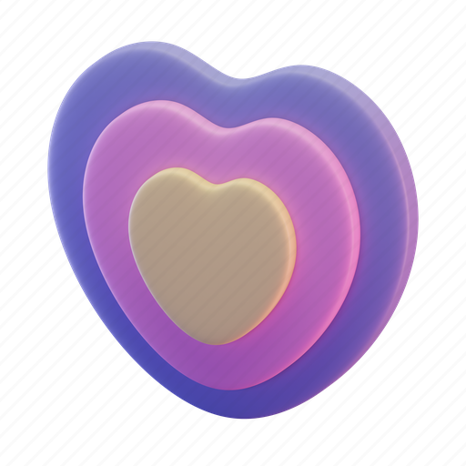 Heart, valentine, love 3D illustration - Download on Iconfinder