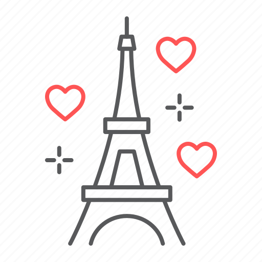 Eiffel, tower, valentines, love, heart, paris, architecture icon - Download on Iconfinder