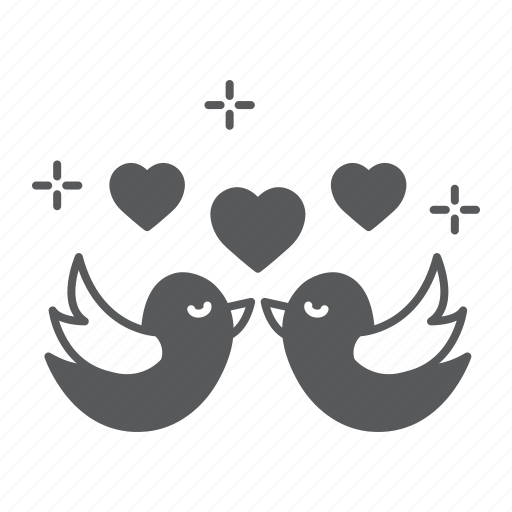 Love, bird, birds, lover, couple, heart, kiss icon - Download on Iconfinder