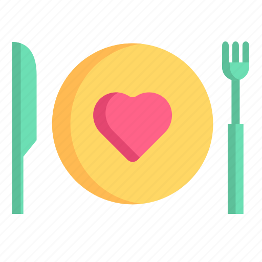 Valentines, heart, love, romantic, romance, dinner icon - Download on Iconfinder