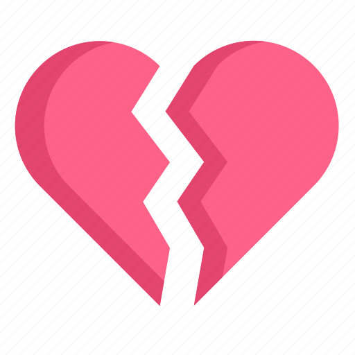 Valentines, heart, love, romantic, romance, heartbroken icon - Download on Iconfinder
