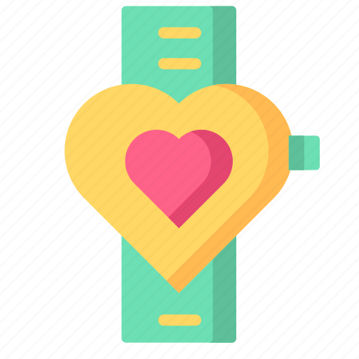 Valentines, heart, love, romantic, romance, watch icon - Download on Iconfinder