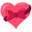valentine, love, valentines, romantic, heart, pink, ribbon, bow 
