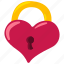 valentine, love, valentines, romantic, heart, pink, lock, key, padlock 