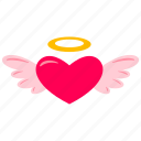 valentine, love, valentines, romantic, heart, pink, wings, angel