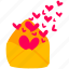 valentine, love, valentines, romantic, heart, pink, letter, envelope, message 