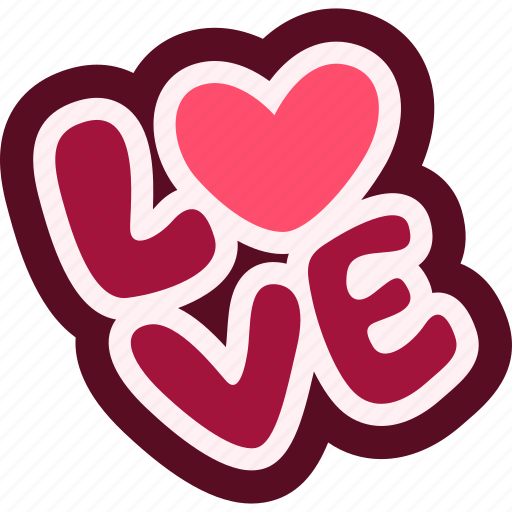 Valentine, love, valentines, romantic, heart, pink, letters icon - Download on Iconfinder