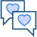chat, heart, love, messages, private, romance, valentine’s day