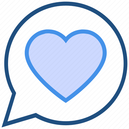 Chat, heart, love, message, private, romance, valentine’s day icon - Download on Iconfinder
