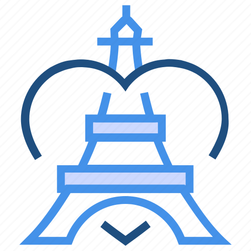 Eiffel, famouse, france, heart, paris, tower, valentine’s day icon - Download on Iconfinder