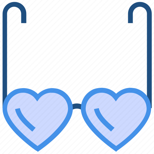 Glasses, heart, heart glasses, love, shades, sunglasses, valentine’s day icon - Download on Iconfinder