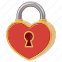 heart, padlock, valentine, security, protection, romance, valentines