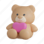 bear, teddy, teddy bear, heart, love, romance, valentines 