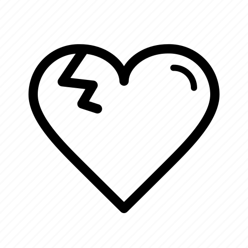 Broken, heart, love, love sick, valentine, valentine's day icon - Download on Iconfinder