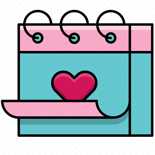 Calendar, feast, heart, love, valentine, valentine's day icon - Download on Iconfinder
