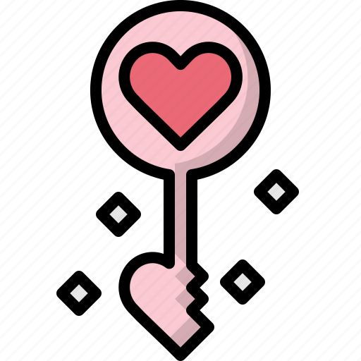 Decoration, heart, key, lock, love, passion, valentines icon - Download on Iconfinder