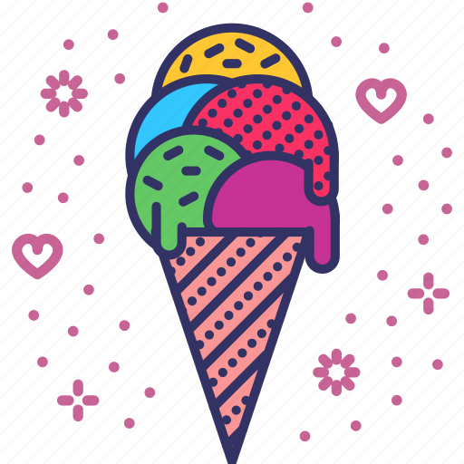 Cone, dessert, flirt, ice cream, romance, sweet, valentines icon - Download on Iconfinder