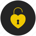 encrypted, lock, love lock, privacy, protect, safeguard, security lock