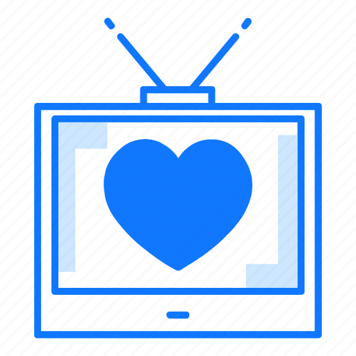 Love, monitor, screen, show, television, tv, valentines day icon - Download on Iconfinder