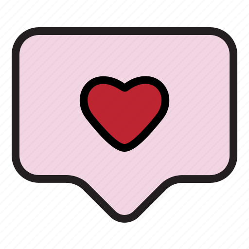 Chat, valentine, communication, bubble, romance icon - Download on Iconfinder