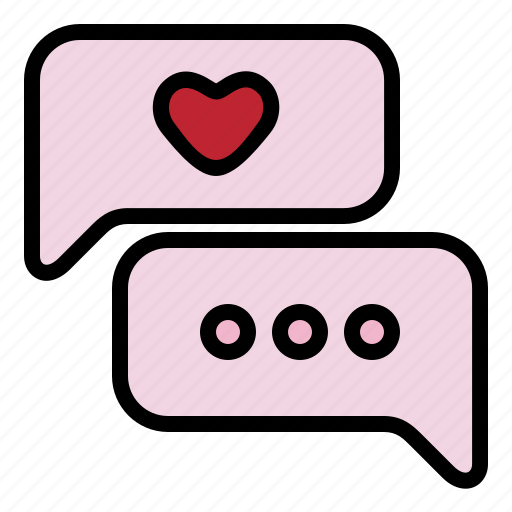 Chat, valentine, love, communication, romance, bubble icon - Download on Iconfinder