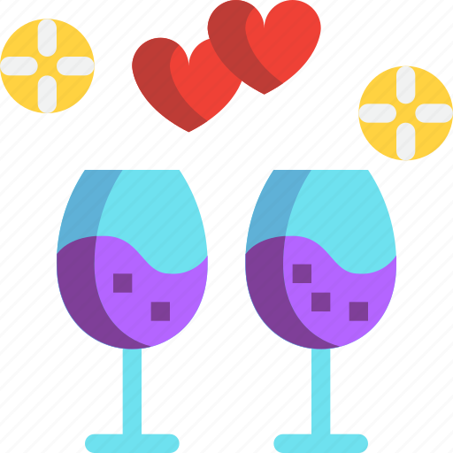 Day, dinner, drink, valentines, wine icon - Download on Iconfinder