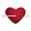 heart, arrow, valentine, shape, romance 
