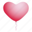 balloon, valentine, heart, shape, romance 
