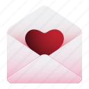 mail, valentine, heart, shape, romance