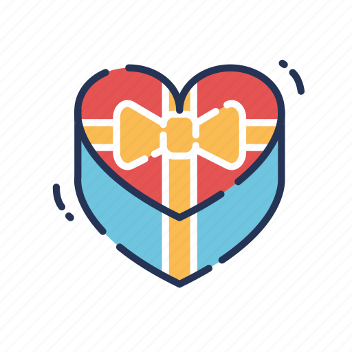 Gift, box, heart, valentine icon - Download on Iconfinder