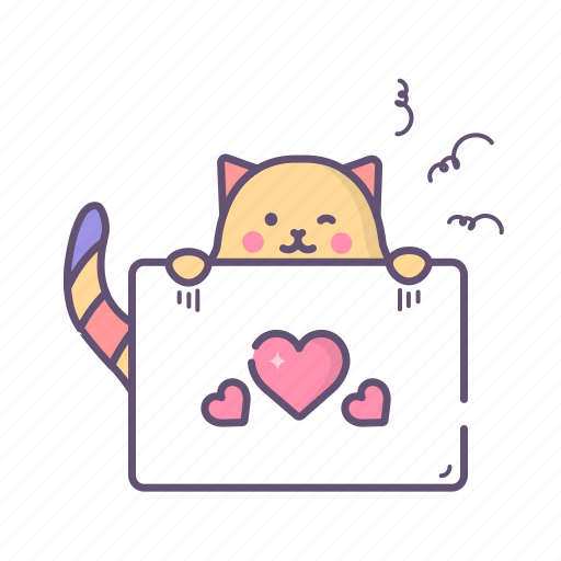 Card, cat, heart, love, valentine icon - Download on Iconfinder