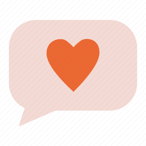 Love, message, bubble, chat, like, valentine's day icon - Download on Iconfinder