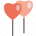 valentine, balloons, heart, love, romance, valentine's day, valentines