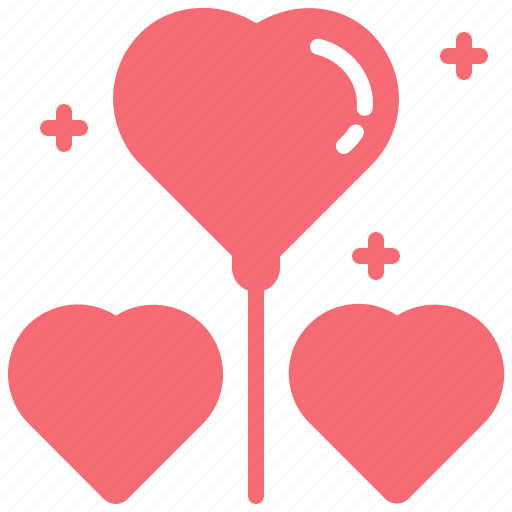 Balloon, birthday, decoration, heart, love, party, valentine icon - Download on Iconfinder