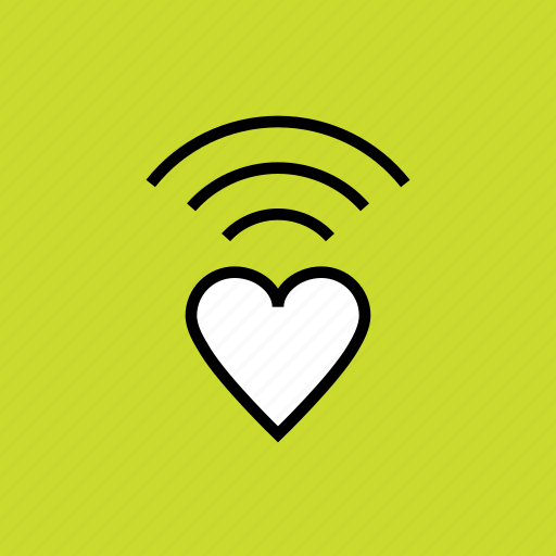 Heart, love, network, romance, valentines, wifi icon - Download on Iconfinder