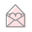 envelope, opened, valentines, heart, letter, love, mail 
