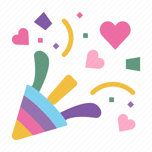 Celebrate, anniversary, decoration, event, confetti, valentines, christmas icon - Download on Iconfinder