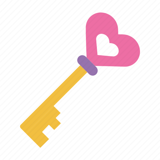 Lock, security, open, access, key, unlock, valentines icon - Download on Iconfinder