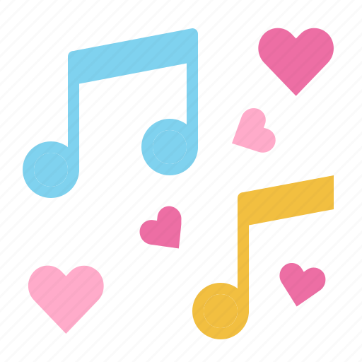 Note, sound, melody, song, music, audio, valentines icon - Download on Iconfinder