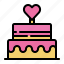 celabration, dessert, sweet, party, valentines, cake, birthday 