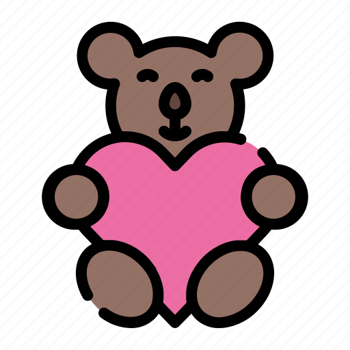 Childhood, gift, bear, toy, valentines, teddy bear, baby icon - Download on Iconfinder