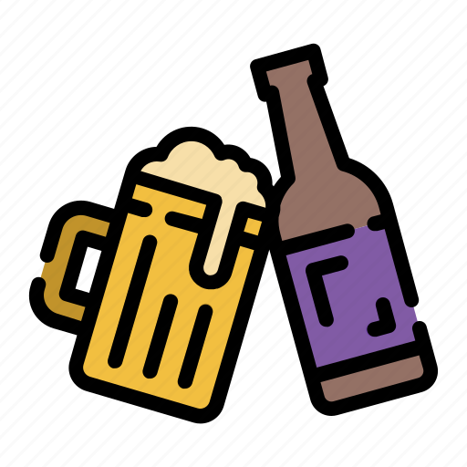 Drink, alcohol, glass, bottle, valentines, beer, beverage icon - Download on Iconfinder